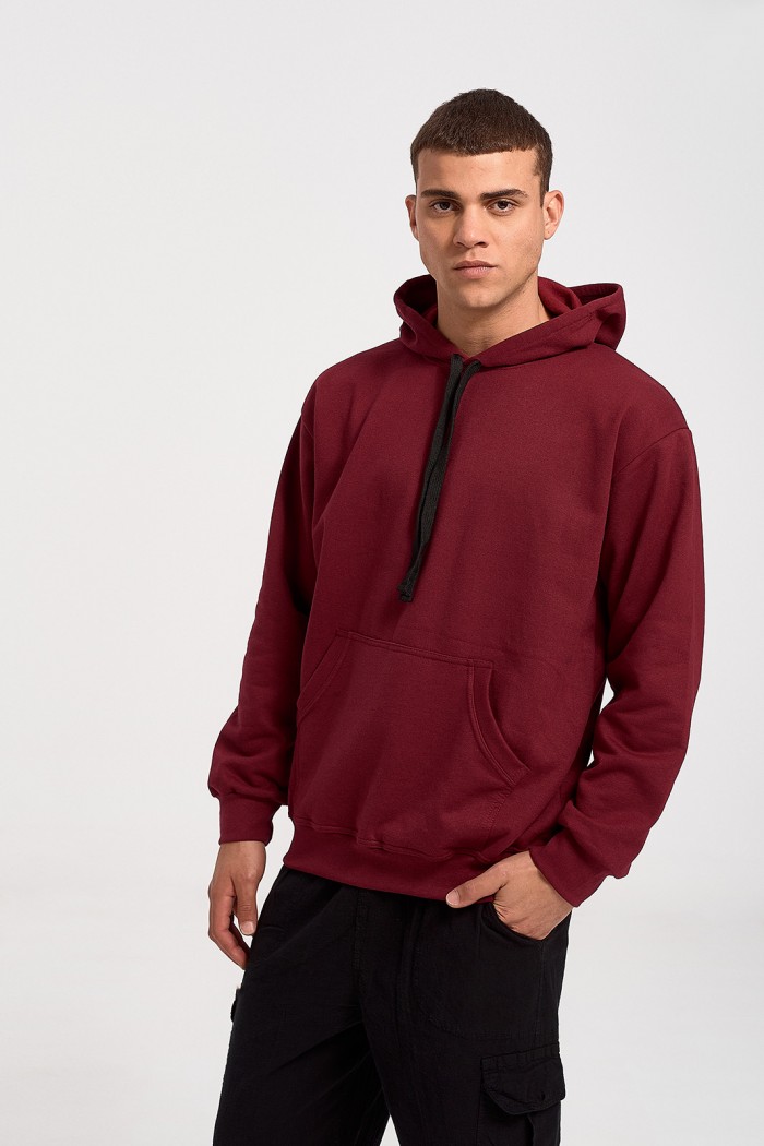 Kapuzenbluse BODY MOVE 1312 Bordeaux