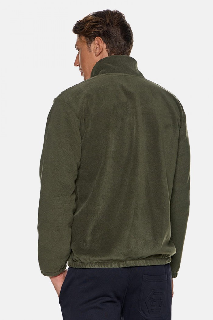 Men's fleece cardigan Body Move 575 HAKI