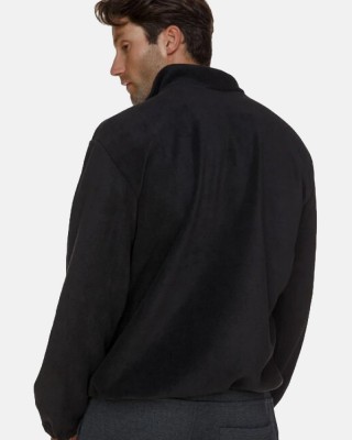Herren-Fleece-Strickjacke Body Move 575 BLACK