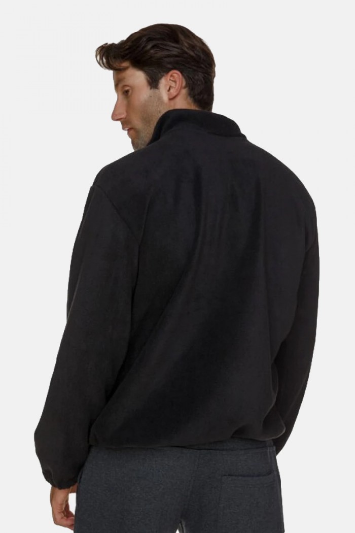 Men's fleece cardigan Body Move 575 BLACK