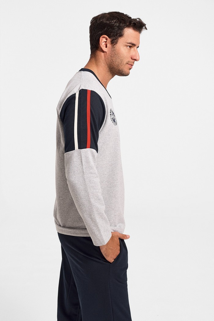 Herren Winterpyjama Bonne Nuit No Fear Grau