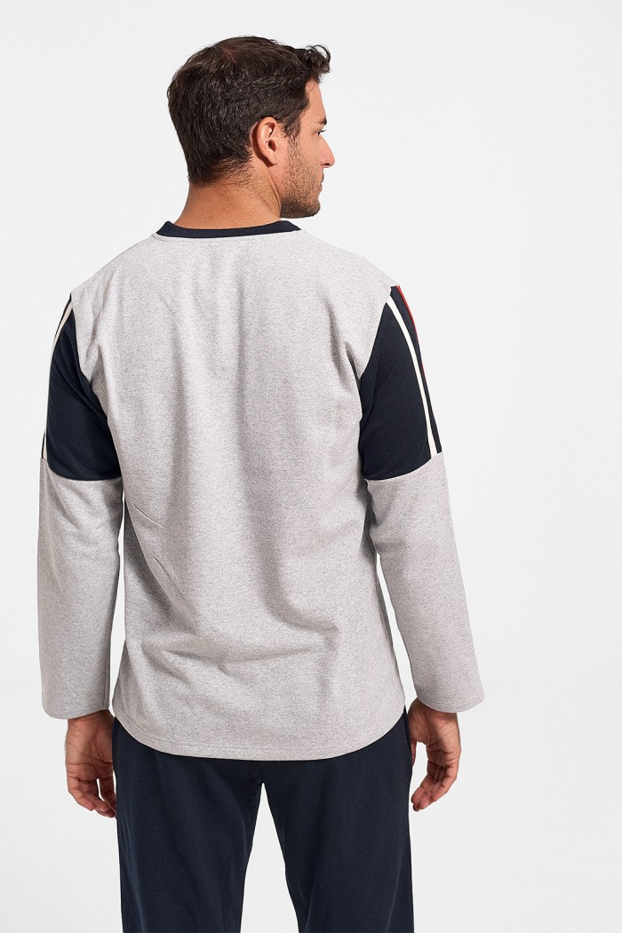 Herren Winterpyjama Bonne Nuit No Fear Grau