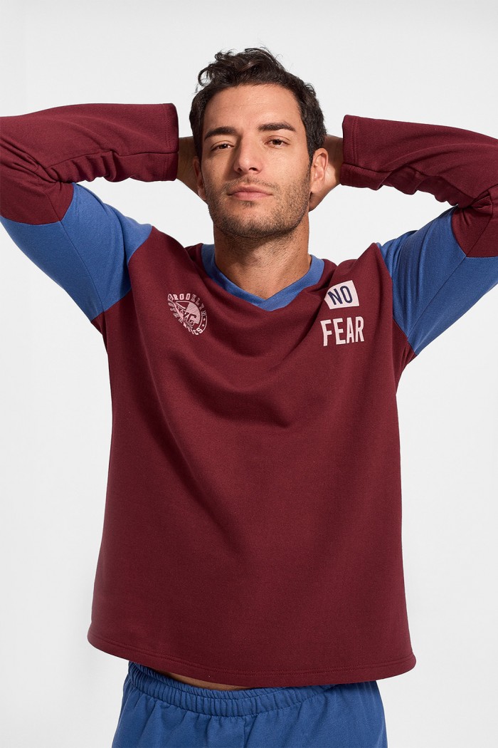 Winterpyjama Bonne Nuit No Fear Bordeaux