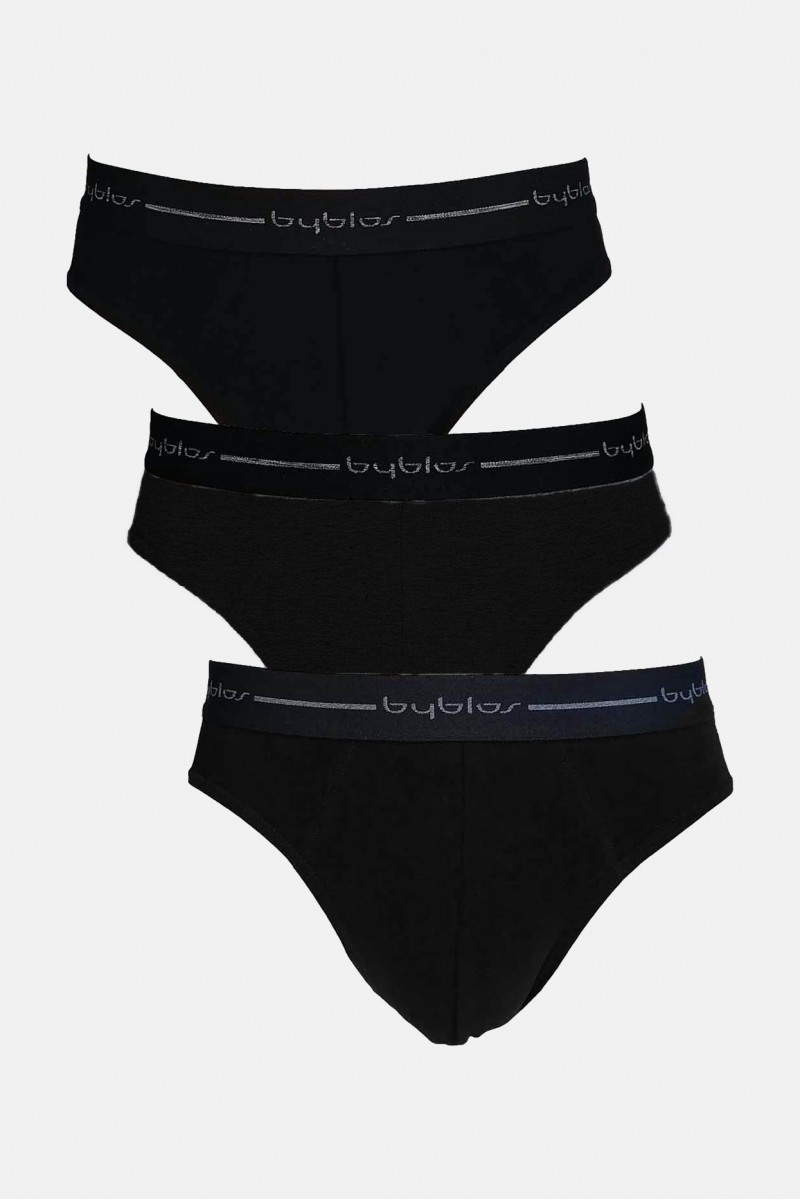 Men's briefs BYBLOS 3 Pack BLACK 683301 Men's briefs BYBLOS 3 Pack BLACK 683301
