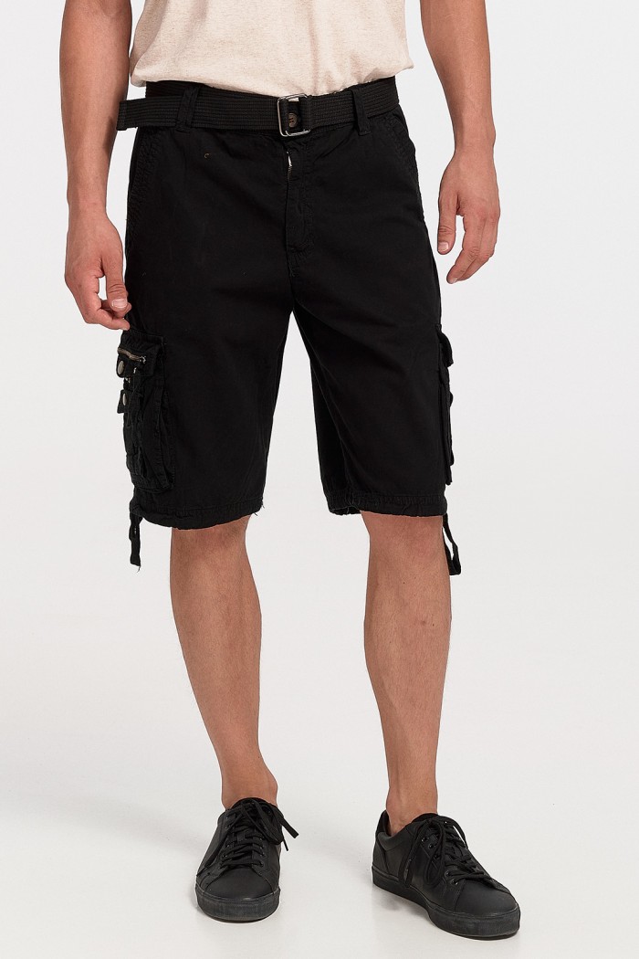Men's FOREX Cargo Bermuda shorts with belt 2102