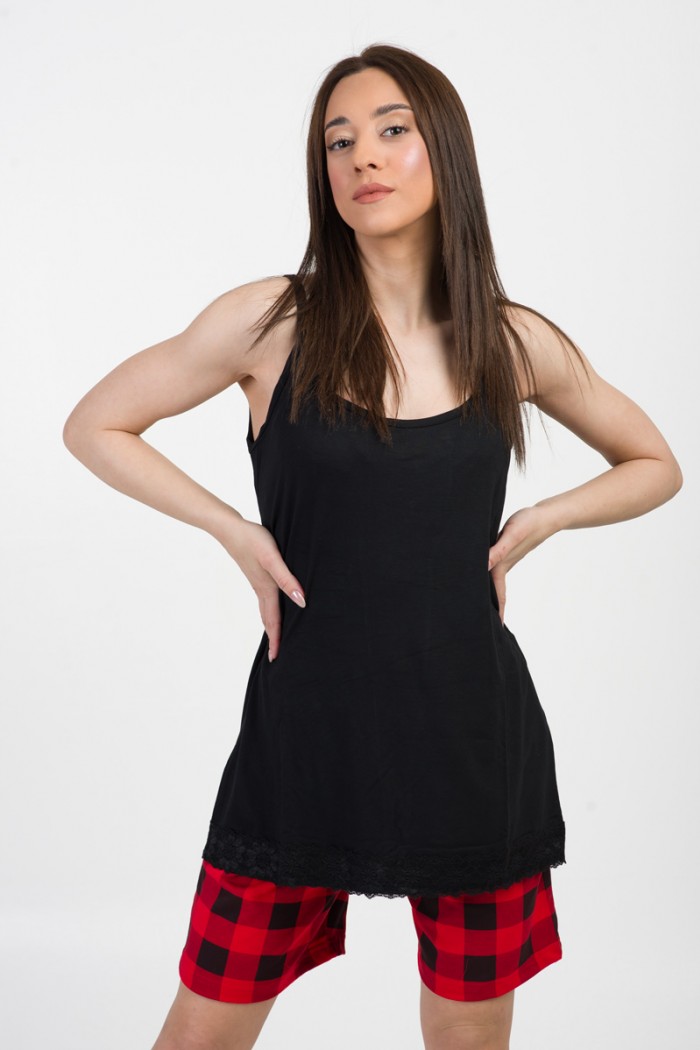 Sommer-Pyjama CHERRY 1020 BLACK