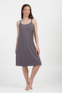 Summer nightdress CHERRY thin randa 1021 GREY
