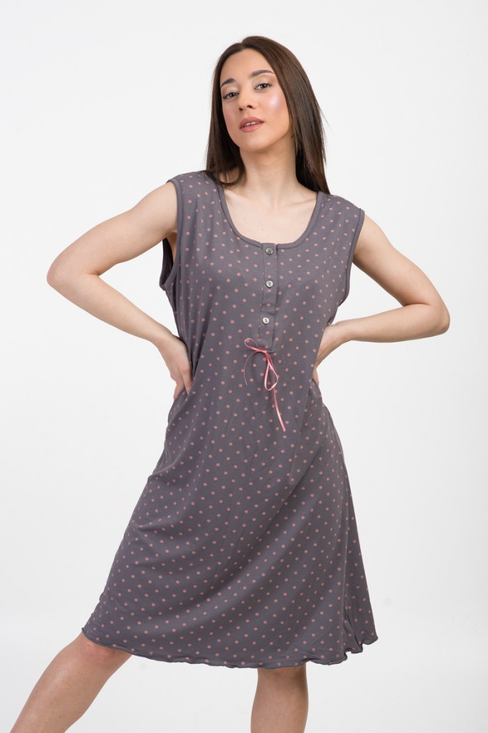 Summer nightdress CHERRY wide Randa 3028 GREY