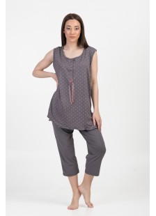 Damen-Pyjama CHERRY Capri-Pyjama 3027 Damen-Pyjama CHERRY Capri-Pyjama 3027