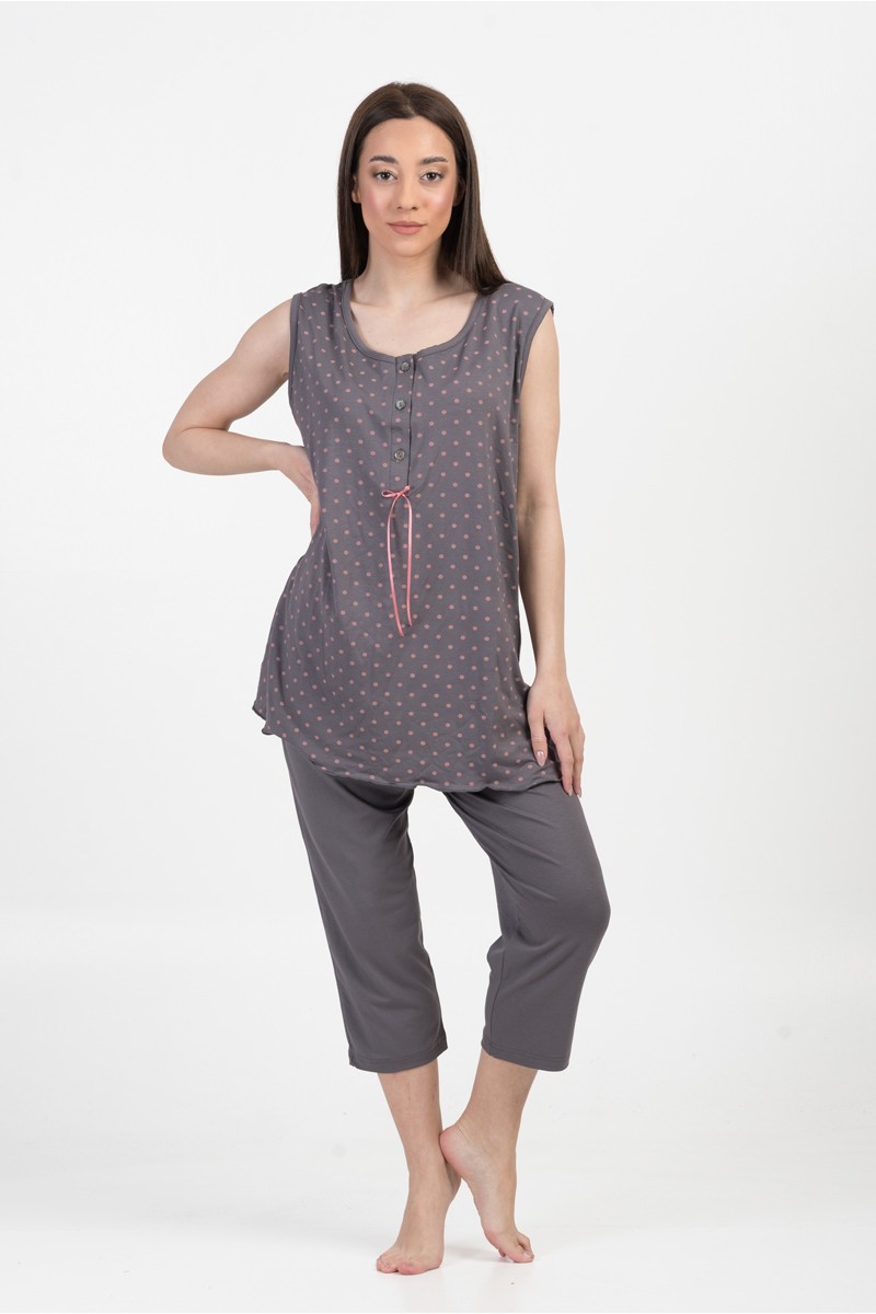 Damen-Pyjama CHERRY Capri-Pyjama 3027 Damen-Pyjama CHERRY Capri-Pyjama 3027