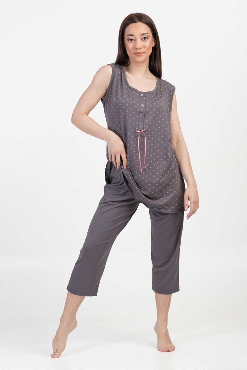 Damen-Pyjama CHERRY Capri-Pyjama 3027