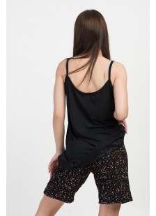 Summer Pajama CHERRY HEARTS 9220 BLACK Summer Pajama CHERRY HEARTS 9220 BLACK