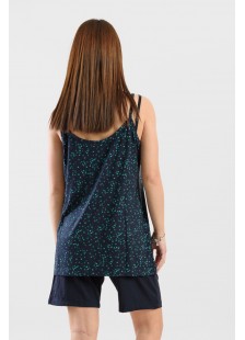 Sommer-Pyjama-Set mit Bermuda Bermuda CHERRY 204 BLUE BLUE
