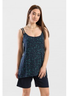 Sommer-Pyjama-Set mit Bermuda Bermuda CHERRY 204 BLUE BLUE
