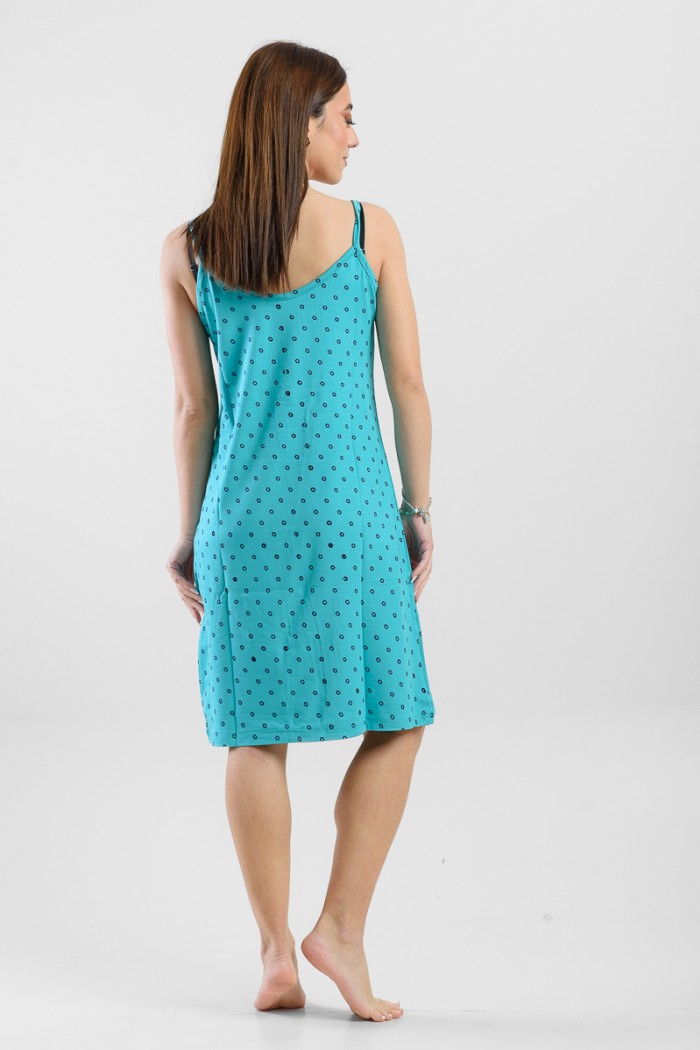 Summer nightgown thin straps CHERRY 222 BEHRAMAN