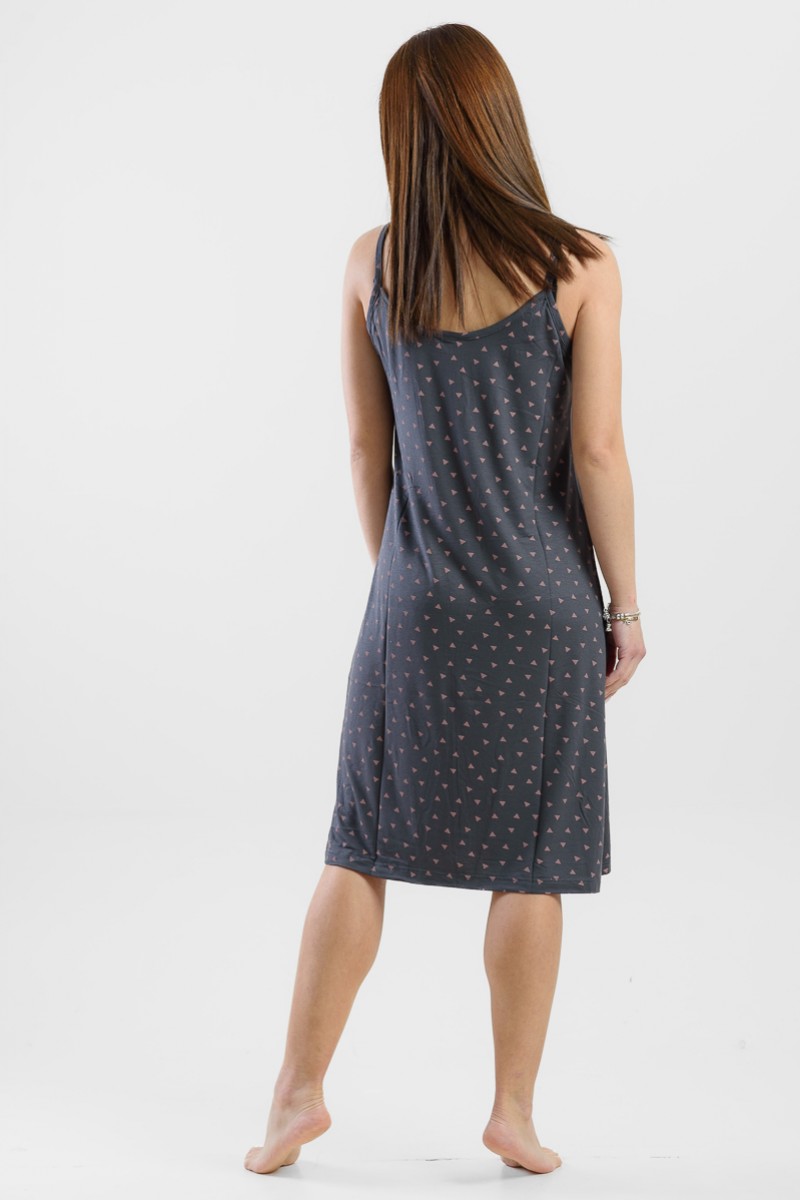 Summer nightgown thin straps CHERRY 223 MOSS