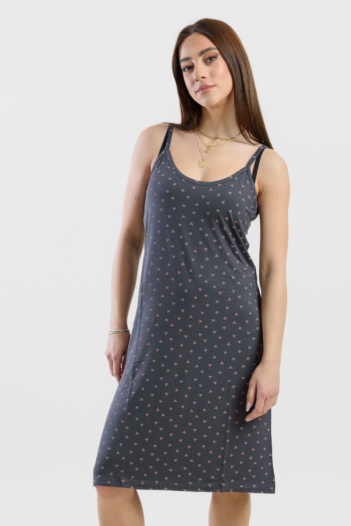 Summer nightgown thin straps CHERRY 223 MOSS