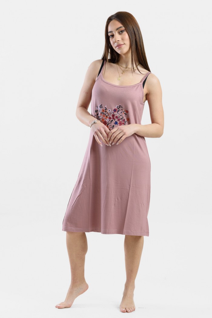 Summer nightgown thin straps CHERRY 227 SHAPY MILL