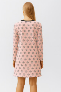 Winter nightgown Allover print CHERRY FOOTPRINT 2503