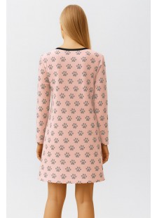 Winter nightgown Allover print CHERRY FOOTPRINT 2503