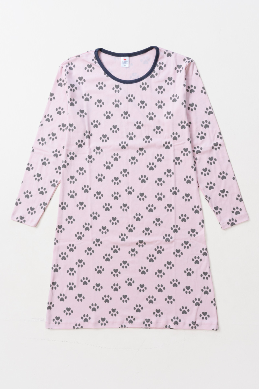 Winter nightgown Allover print CHERRY FOOTPRINT 2503