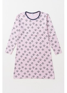 Winter nightgown Allover print CHERRY FOOTPRINT 2503