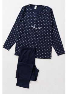 Damen-Winter-Pyjama CHERRY MARGARET 2510 Damen-Winter-Pyjama CHERRY MARGARET 2510