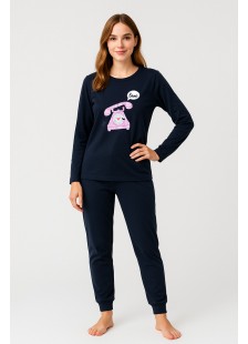 WINTERPYJAMA DAMEN KIRSCHE LIEBE 26013 NAVY WINTERPYJAMA DAMEN KIRSCHE LIEBE 26013 NAVY