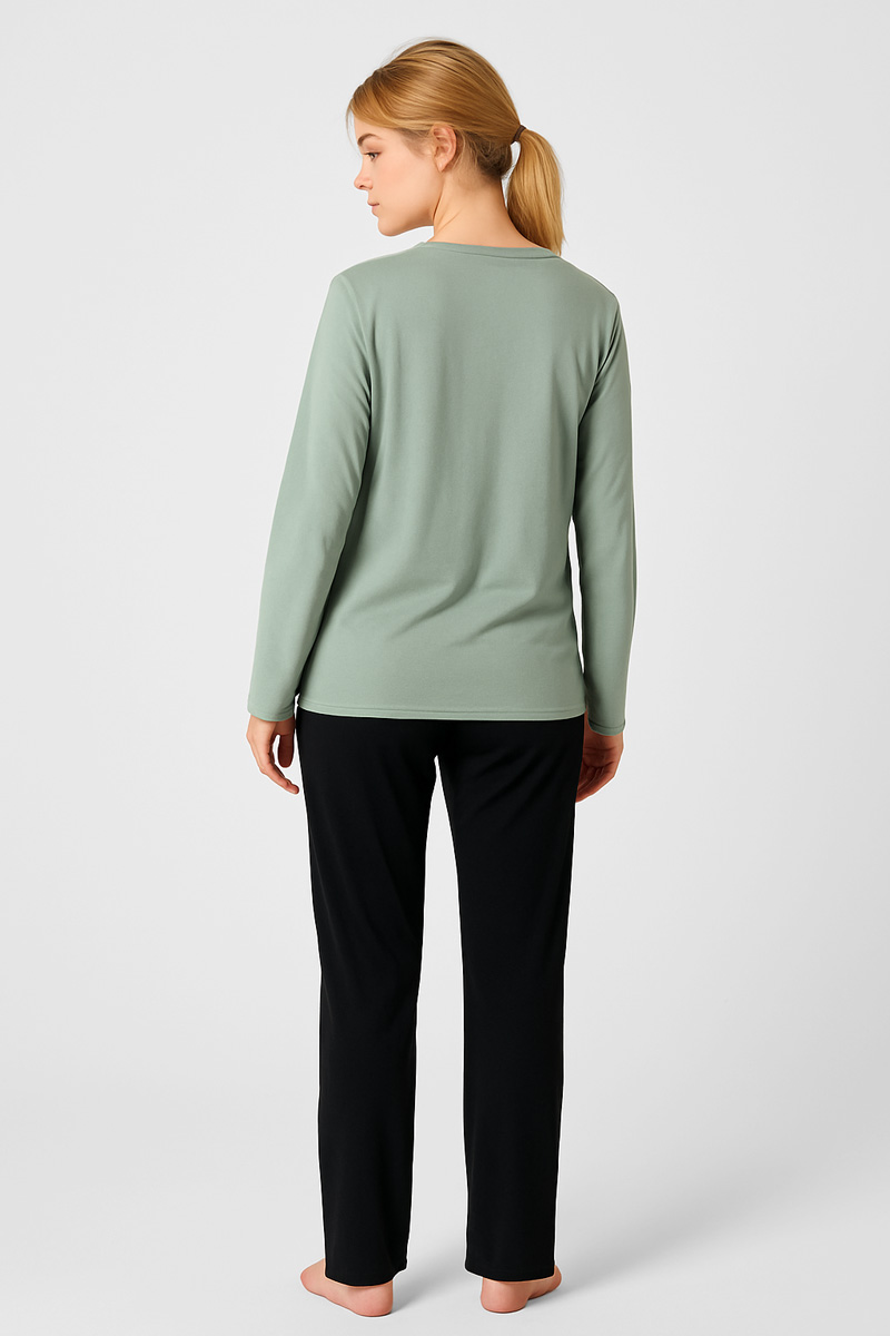 WINTER-PYJAMA DAMEN KIRSCHE LIEBE 2605 MINT WINTER-PYJAMA DAMEN KIRSCHE LIEBE 2605 MINT