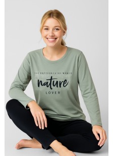 WINTER-PYJAMA DAMEN KIRSCHE LIEBE 2605 MINT WINTER-PYJAMA DAMEN KIRSCHE LIEBE 2605 MINT