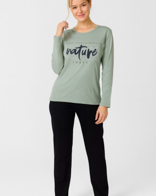 WINTER PAJAMAS WOMEN'S CHERRY LOVE 2605 MINT