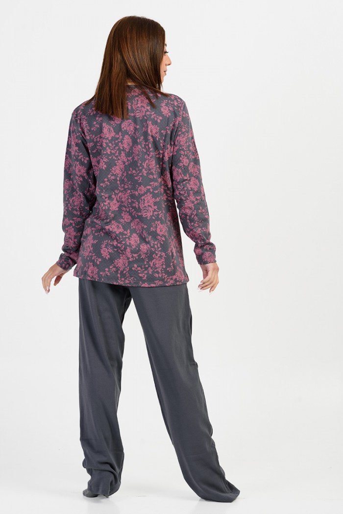 Women's winter pajamas CHERRY FLORAL 524