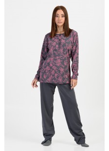 Women's winter pajamas CHERRY FLORAL 524