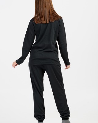 Damen Schlafanzug mit Gummizug CHERRY Black Hearts 527