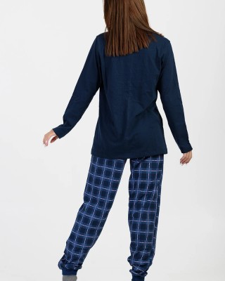 Women's pajamas with elastic CHERRY NAVY 540