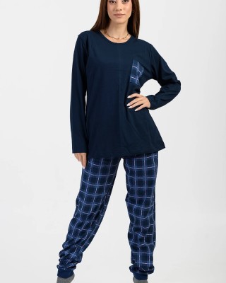 Women's pajamas with elastic CHERRY NAVY 540