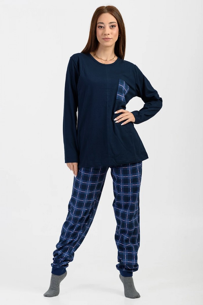 Women's pajamas with elastic CHERRY NAVY 540