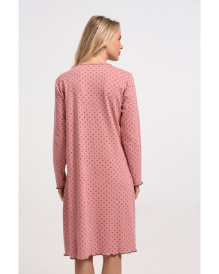 Classic nightgown with button CHERRY 10073