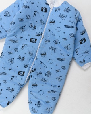 Baby Sleeping Bag Cherry Blue Bear