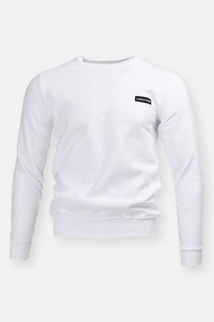 Sweatshirt blouse Cotton4all WHITE DIY