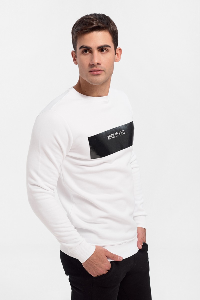 Herren-Sweatshirt COTTON4ALL Born to last Herren-Sweatshirt COTTON4ALL Born to last