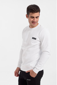 Sweatshirt blouse Cotton4all WHITE DIY