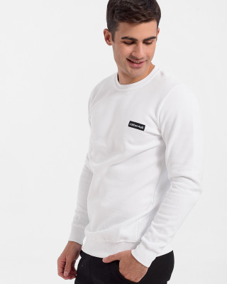 Sweatshirt blouse Cotton4all WHITE DIY