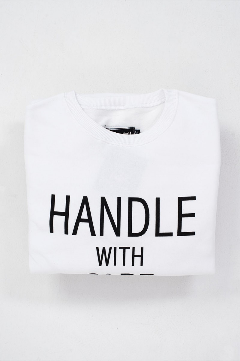Bluse Sweatshirt Cotton4all HANDLE WITH CARE Bluse Sweatshirt Cotton4all HANDLE WITH CARE