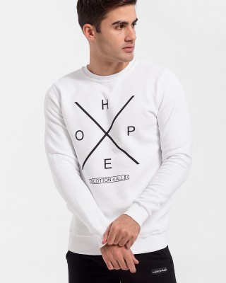 Sweatshirt Bluse Cotton4all WHITE HOPE