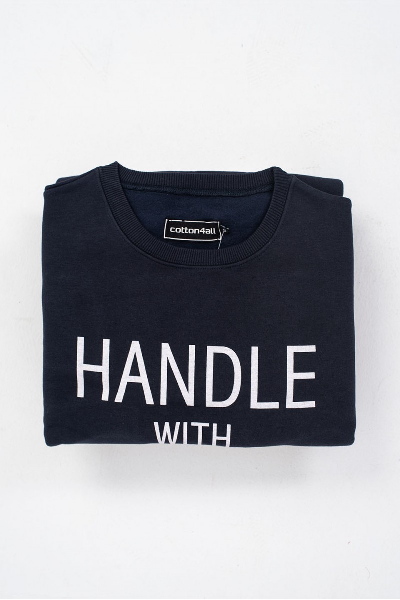 Bluse Sweatshirt Cotton4all HANDLE WITH CARE Bluse Sweatshirt Cotton4all HANDLE WITH CARE