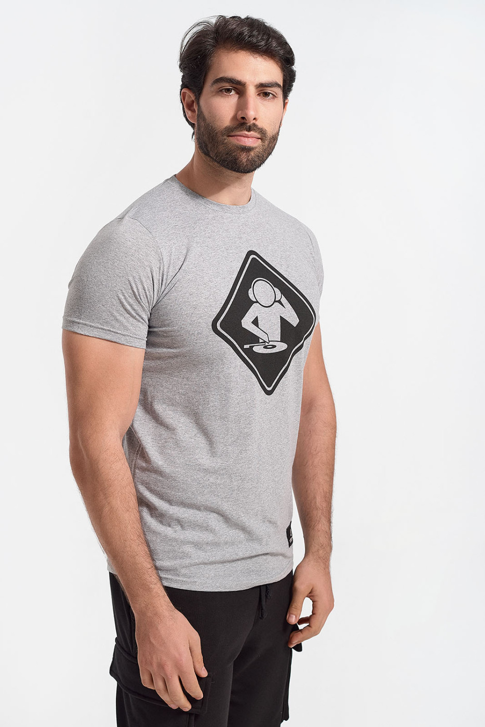 Men's T-Shirt Cotton4all DEE JAY Grey