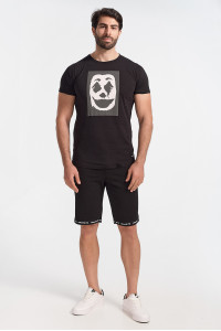 Men's T-Shirt Cotton4all JOKER Black