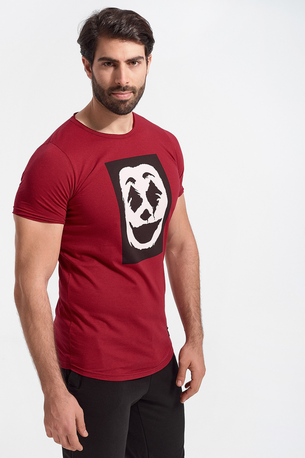 Men's T-Shirt Cotton4all JOKER Bordeaux