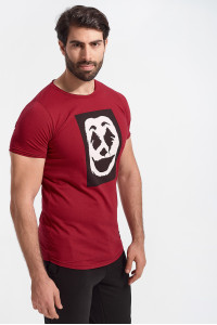 Men's T-Shirt Cotton4all JOKER Bordeaux